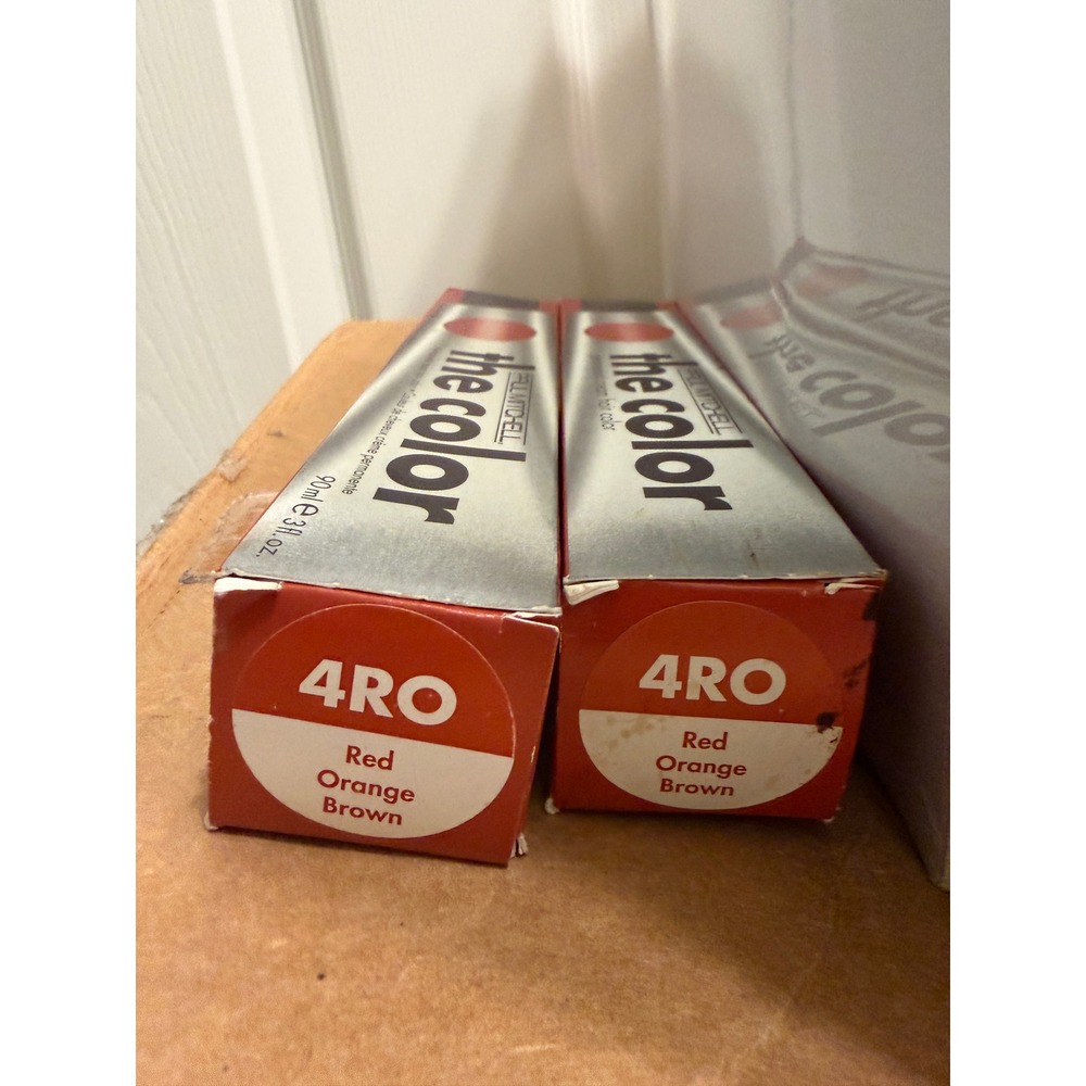 Paul Mitchell The Color Permanent Cream Hair Color 4RO Red Orange Brown 2 Tubes